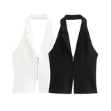 New Street Style In Summer Hangs A Collar Jacket With Bare Back 3508777 250-Outfit
