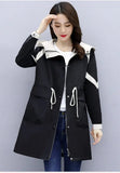 Spring Autumn Classic Long Trench Coat Women Casual Thin Windbreaker Female Overcoat Hooded Coat Female Slim Outwear