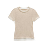 Homemade New Women's Classic Fashion Double T-Shirt