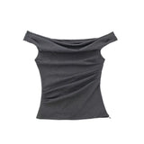 New Wrinkle Design Slim Fashion Blouse 8236565-Outfit
