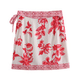 Summer Flower Printed Shirt 5029154 Skirt 5029154-Outfit