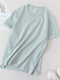 Sleeve Oversized T-shirt Cotton Women Top Summer 2022 Solid White T shirts 100% Cotton Tees Lady Basic T Shirt Women