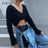 Casual Slim Solid Jacket Female V Neck Long Sleeve Fashion Temperament Vintage Coat For Women Autumn Style 2022