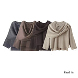 Women's Fashion Leisure Simplicity Sufflinked Sleeve