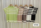 Striped Blouse Summer New Campus Style Design Small Relaxed Leisure Wind Shoulder Dress