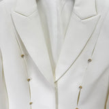 New Star Fashion Temperament Diamond Hollow Suit Trousers Set Two