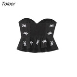 2023 Camis Women Sexy Tank Tops Flower Embroidery Slim Sleeveless Camisole Women Fashion Summer Camis