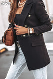New Thin Women Fashion White Black Blazers and Jackets 2023 Button Office Suit Coat Ladies Elegant Outwear Chic
