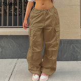 Print Streetwear Joggers Parachute Cargos Casual Loose Y2K Baggy Sweatpants Harajuku Chic Fashion