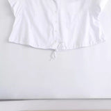New Loose Version Short Rope Detail Shirt 1223363001-Outfit