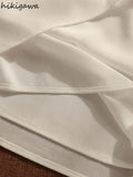 Temperament Ladies Tops Summer Chiffon Women Blouses O-neck Sleeveless White Shirts 2023 Blusas De Mujer Fashion Korean