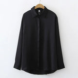solid color ladies shirts Women's Blouses Spring Autumn Long Sleeve Shirts Tops Blusas