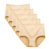 5 pcs/Pack !High Waist Women Panties Tummy Control Briefs Cotton Slimming Underwear Plus