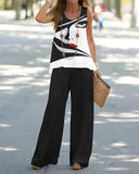 New Casual Fashion Round-Neck Vest Suit Women's