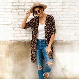 Long Coat Woman Jacket Female Open Stitch Outerwear Summer Spring Long Sleeve Jacket Woman Loose
