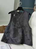 New Chinese Vest Women's Spring 2024 New Retro Jacquard Chinese Wind Plate Buckle Leisure Horse Clip-Outfit