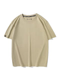 Oversized T shirt Women Cotton 220g Solid Loose O Neck Black Tops Women 2022 Tees Ladies Oversize Boyfriend Tshirt