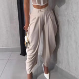 Women's Summer Dress Loose V-Neck Mid-Long Dress Loose V-Neck Short-Sleeved