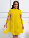 Women's 2025 New Temperament Fashion Chiffon Cape Bat Sleeve Large