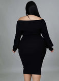 Plus Size Sweetheart Long Bodycon