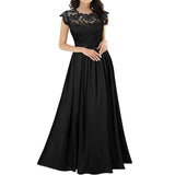 Chiffon Women's Fashion Temperament Commute Elegant Lace Long