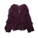 Homemade New Women's Classic Fashion Stylish Stacked Decorative Shirt