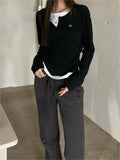 Mock Two Piece Long Sleeve