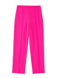 Sleeve Blazer Pant Sets Women Fashion Single Button Jacket Zipper Trousers Autumn Winter Office Outfits