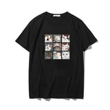 short sleeve cat Print Shirts clothes vintage clothing T-Shirts chemise vegan Tshirts jersey Tops Harajuku vintage
