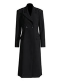 Tunic Minimalist Trench For Women Lapel Long Sleeve Patchwork Double Breasted Casual Slim Windbreaker Female Autumn