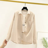 Down Shirt For Women Womens Tops And Blouses Womenswear Long Sleeve Ladies Clothing 2020 New Fashion Loose Solid