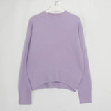 Wixra Women Mock Neck Sweater Autumn Winter New Thick Long Sleeve Loose Pull Jumper Female Basic All Match