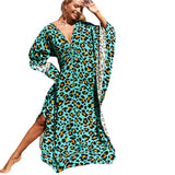 Toloer Middle Woven Polyester Loose Plus Size Bikini Smock Beach Dress Sunscreen Beach