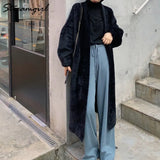 Faux Mink Cardigan For Women Winter Bat Sleeve Knitted Jackets Loose Women's Coat Winter Clothes Long Cardigans