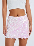 Sexy Women Sparkle Sequined Skirts Summer Party Clubwear Glitter Bodycon Short Mini Pencil Skirts Streetwear 2023 New-Outfit
