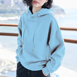 New Plus velvet Basic Hoodies For Women Leisure Female winter Solid Colour Casual SweatshirtHip Pop