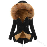 and winter new products cotton hooded slim warm zipper jacket