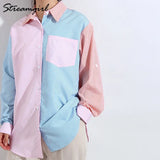 Stripe Shirt Women Blouses Loose Casual Long Shirts Ladies Spring Top Women's Tunic Woman Elegant Oversize Shirts For