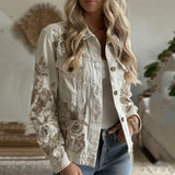 Trend 3D Digital Pattern Printing Fashion High Street Denim Jacket Men And