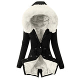 and winter new products cotton hooded slim warm zipper jacket