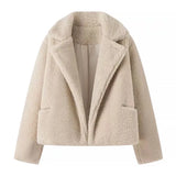 Explosion Women's Street Fashion Collared Wool