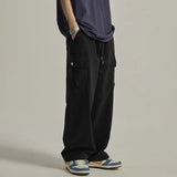 Overalls Men's Spring And Autumn New Tide Brand Ins Loose Straight Tube Wide-Legged Casual Trousers-Outfit