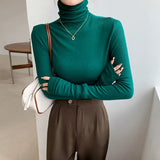 Sweater Women's Long Sleeve 2021 Winter New Knitted Pullover Bottoming Shirt Slim Basic Top Korean Fashion