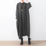Patchwork Long Sleeves Midi Robe Women's Autumn Sweatshirt Dress Lady Casual Solid Vestidos O Neck Sundress
