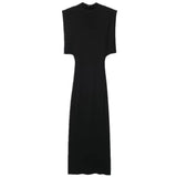 Winter Women's Temperament Thin With Cushioned Shoulder Knit