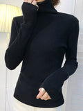 Winter Women Turtleneck Sweater Basic Knitted Soft Pullovers Cashmere Jumpers For Women Fashion Elastic Warm