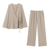 Explosive Women's Texture Double Thai And Outerwear Trousers