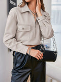 Zip Dropped Shoulder Top with Breast