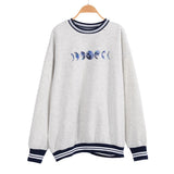 Plus Size Autumn Winter Sun Star Sweatershirts Womens Casual Loose Pullover Cute Youg Girls Hoodies Female Clothes Gray