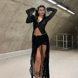 Spring And Summer Minit Design Irregular Lace Splicing Chicken Eye Strap Low-Rise Hottie Dark Solid Body